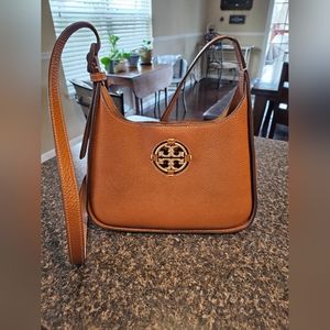 Tory Burch saddle bag camel brown